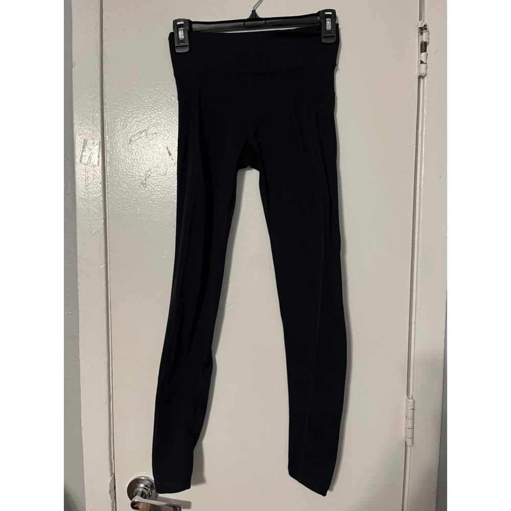 Aeropostale Womens High Waisted Active Leggings Black Size S Nylon Spandex‎